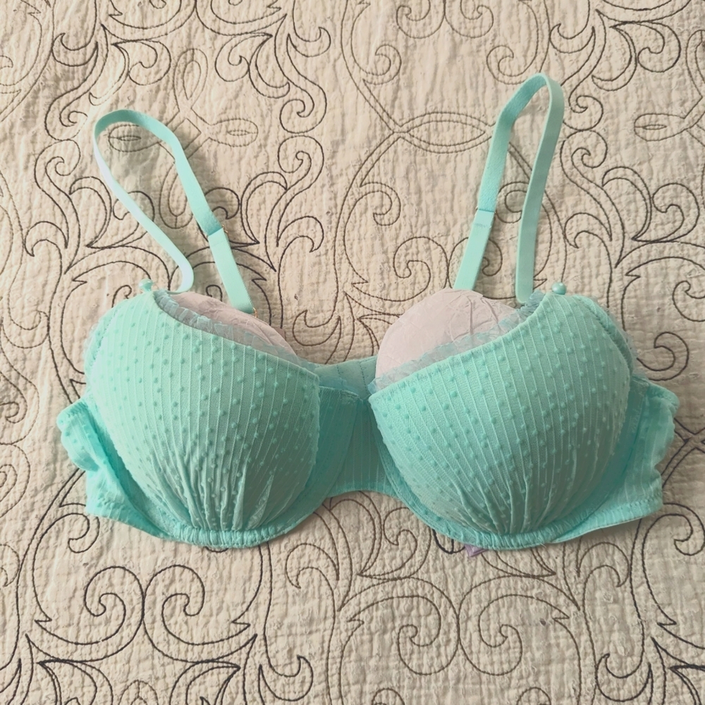 Savage X Fenty Aqua Textured Bra